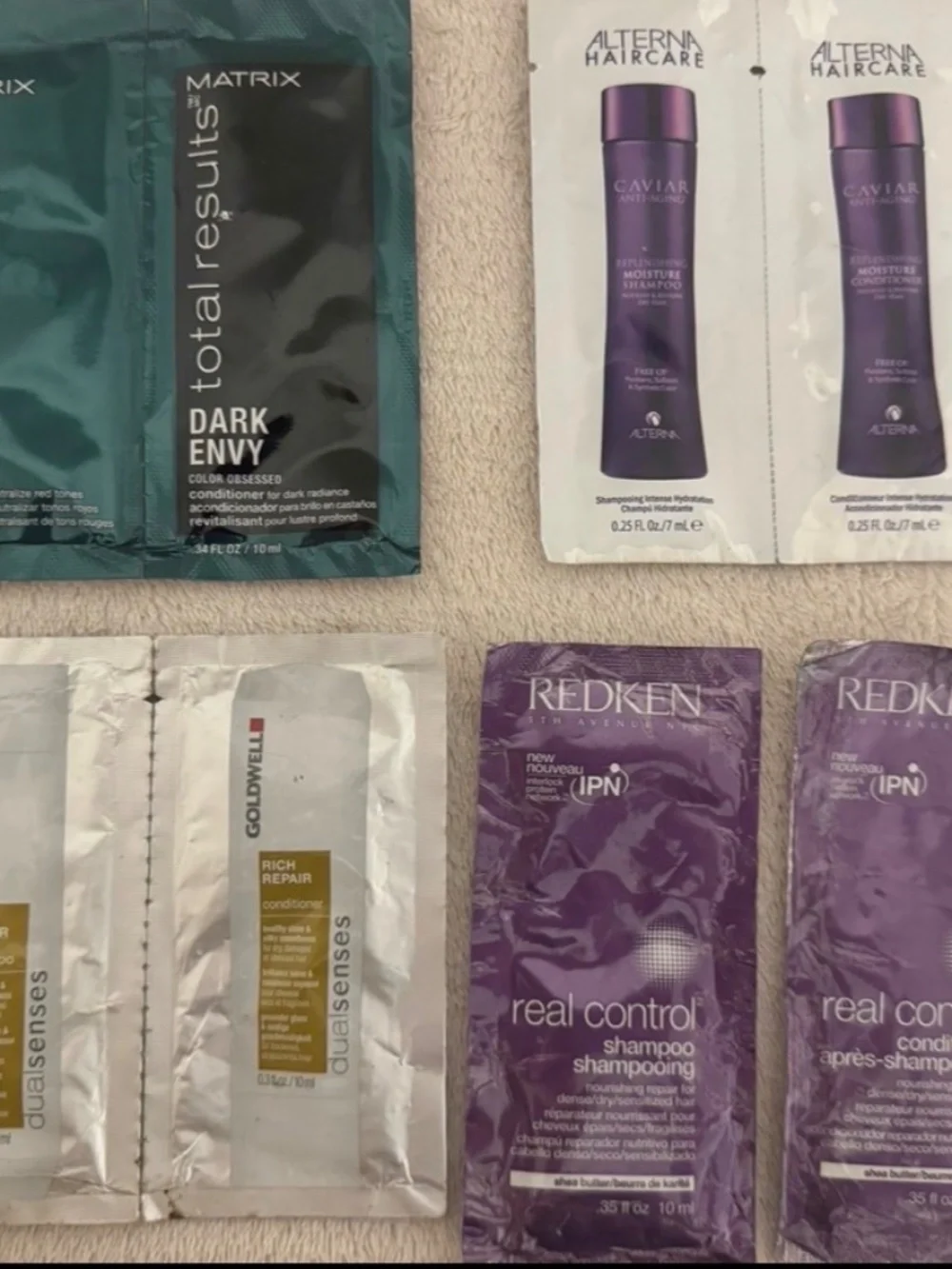 HAIR CARE SAMPLE BUNDLE!! REDKEN BUMBLE BUMBLE MATRIX PUREOLOGY GOLDWELL! NEW!